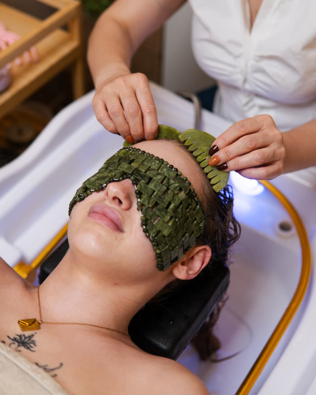 Japanese head spa ritual treatment at Budapest Skincare