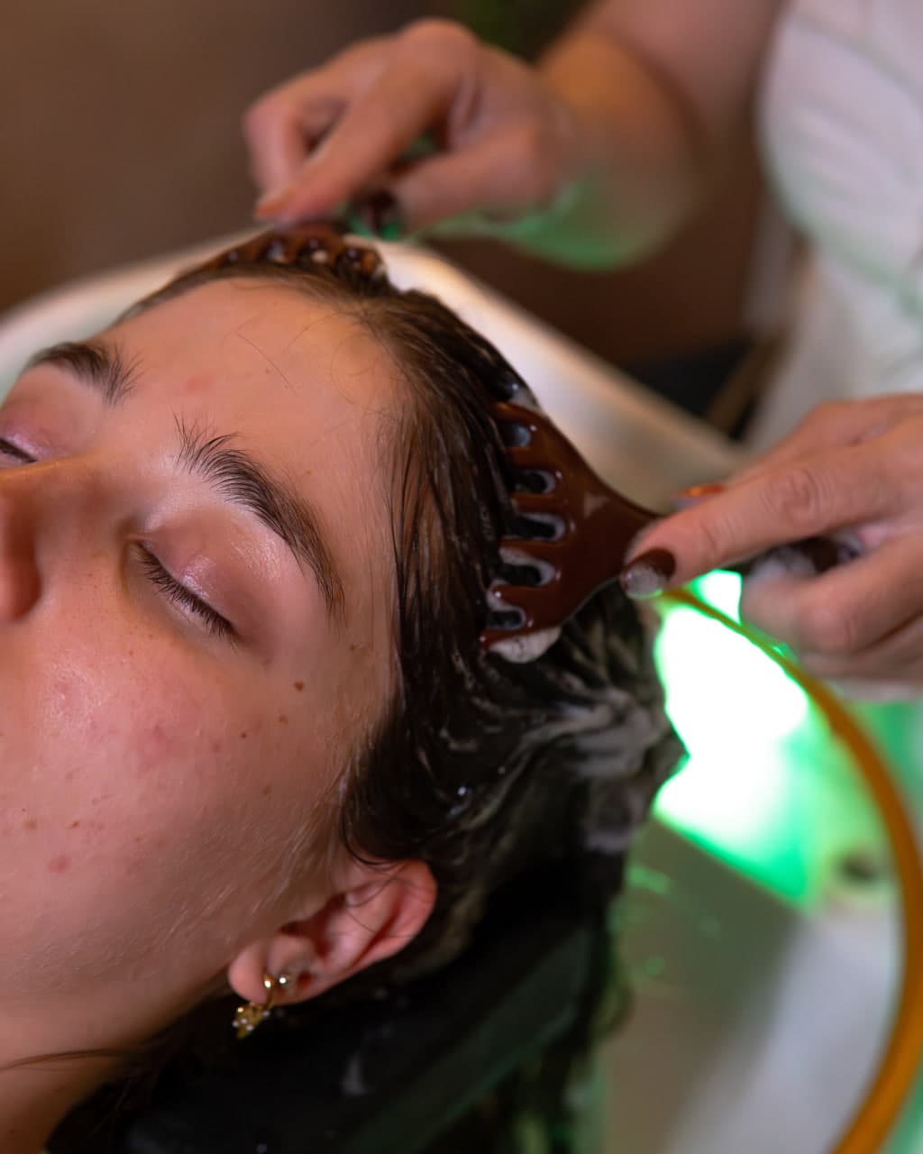 Signature head spa scalp treatment at Budapest Skincare