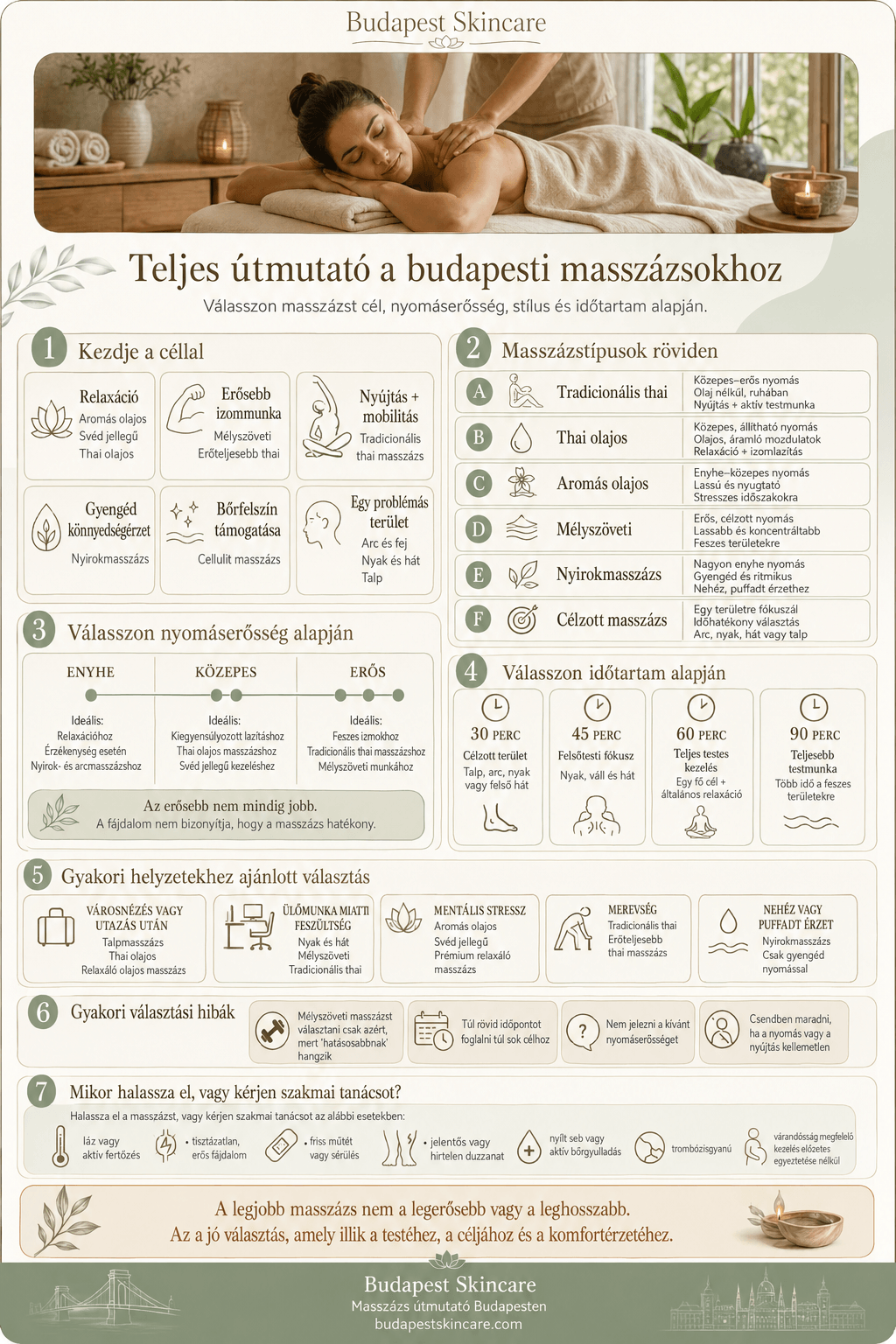 Masszázs Budapesten: teljes útmutató a thai, mélyszöveti, svéd, olajos, nyirok- és relaxáló masszázsokhoz